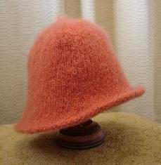 fulling  feting  cloche  hat  knitting  original  felt  embellishment
